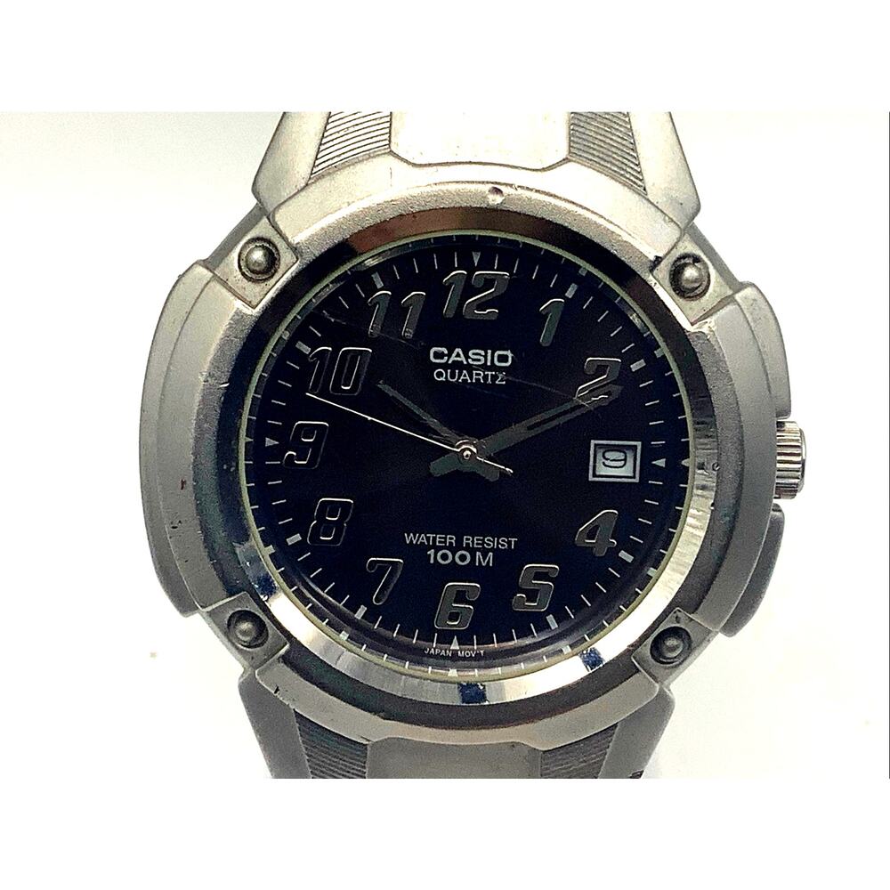Casio MTP-3036 Vintage Quartz Watch New Battery 100M Steel